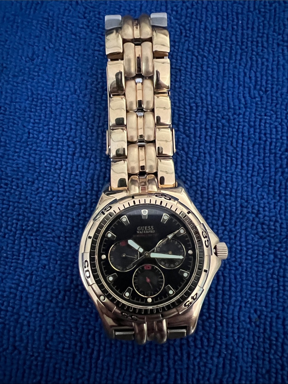 Vintage  GUESS Waterpro multifunction wristwatch